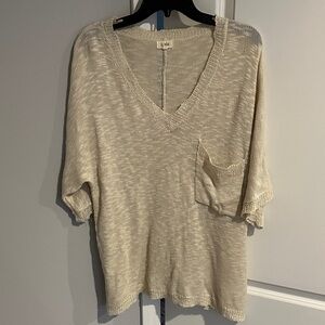 LA MIEL Light Beige Knit Blouse